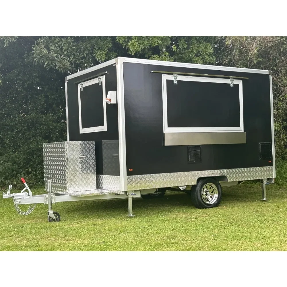 Coffee Van Equipment - 新型移動式フードトレーラー、フルキッチン、ピザ、コーヒー、キャンピングカー、アイスクリーム、ホットドッグ、フードトラック、24フィート、BBQカート、完全装備