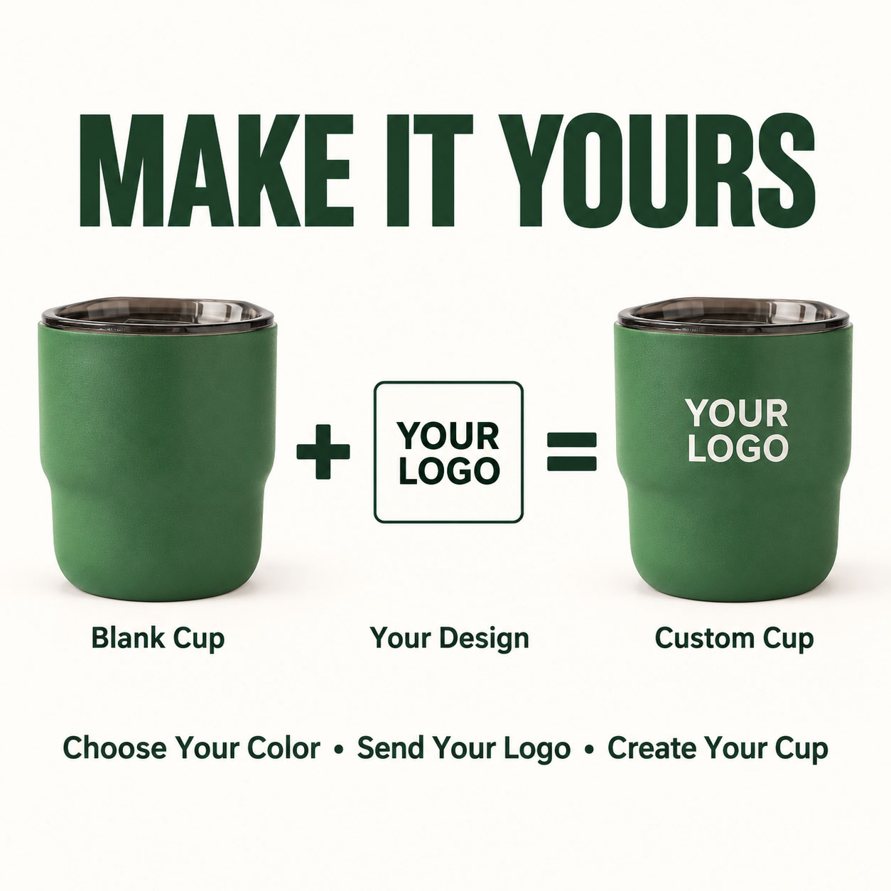 名前やロゴをカスタマイズできる蓋付きのコーヒーカップ。ミニタ - Coffee Equipment For Camping のレビューと価格